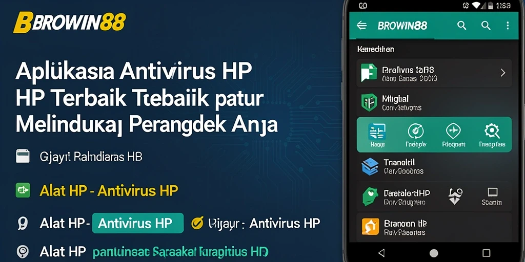 Tampilan antarmuka aplikasi BROWIN88 yang mudah digunakan dan menarik.