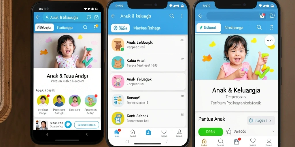 Antarmuka DS99 memudahkan pemantauan aktivitas anak.