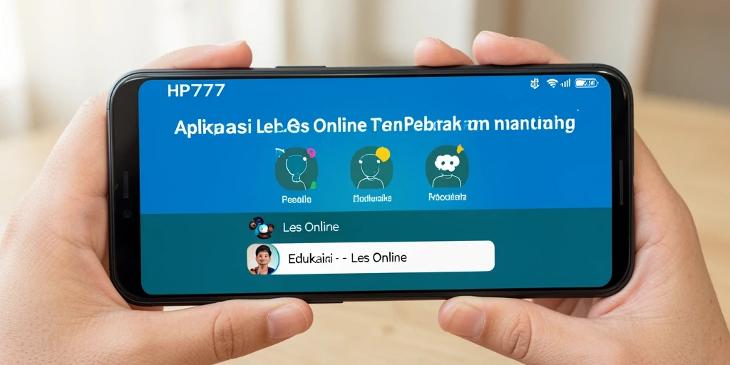 Tampilan antarmuka aplikasi HP777 yang ramah pengguna.
