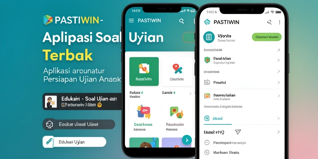 Tampilan antarmuka pengguna aplikasi PASTIWIN yang menarik dan informatif.