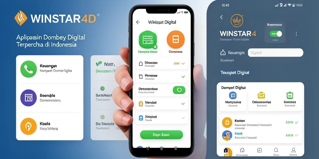 Antarmuka pengguna yang intuitif dan ramah pada aplikasi Dompet Digital.